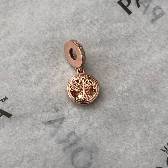Pandora Jewelry - Pandora Family Roots Rose Gold Dangle Charm